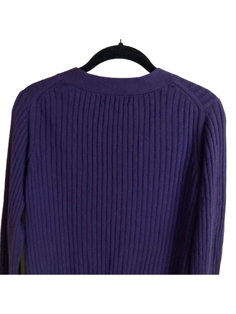 Y2K Ribbed Knit Merino Wool Sweater - Picture 5 of 6